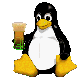 [virtual-beer penguin, 8-bit interlaced PNG]